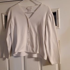 White cardigan